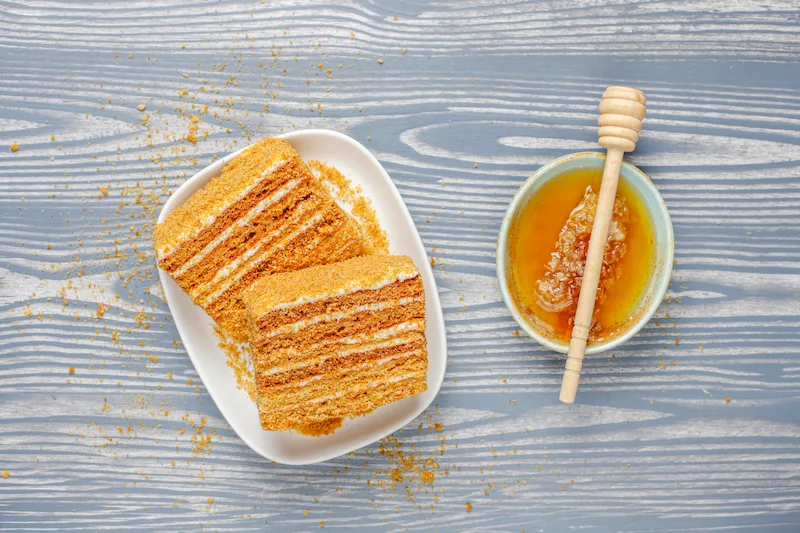 Como hacer una tarta con miel